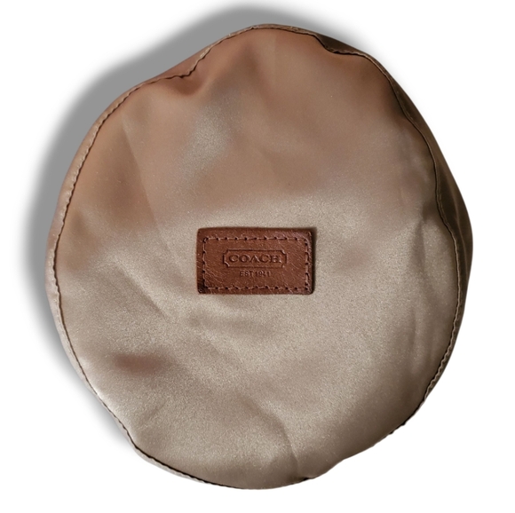 Coach Brown Signature Mini C Jacquard Monogram Bucket Hat Medim Large